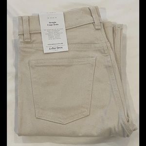 Brand new & Other Stories Cream Straight Leg Jeans